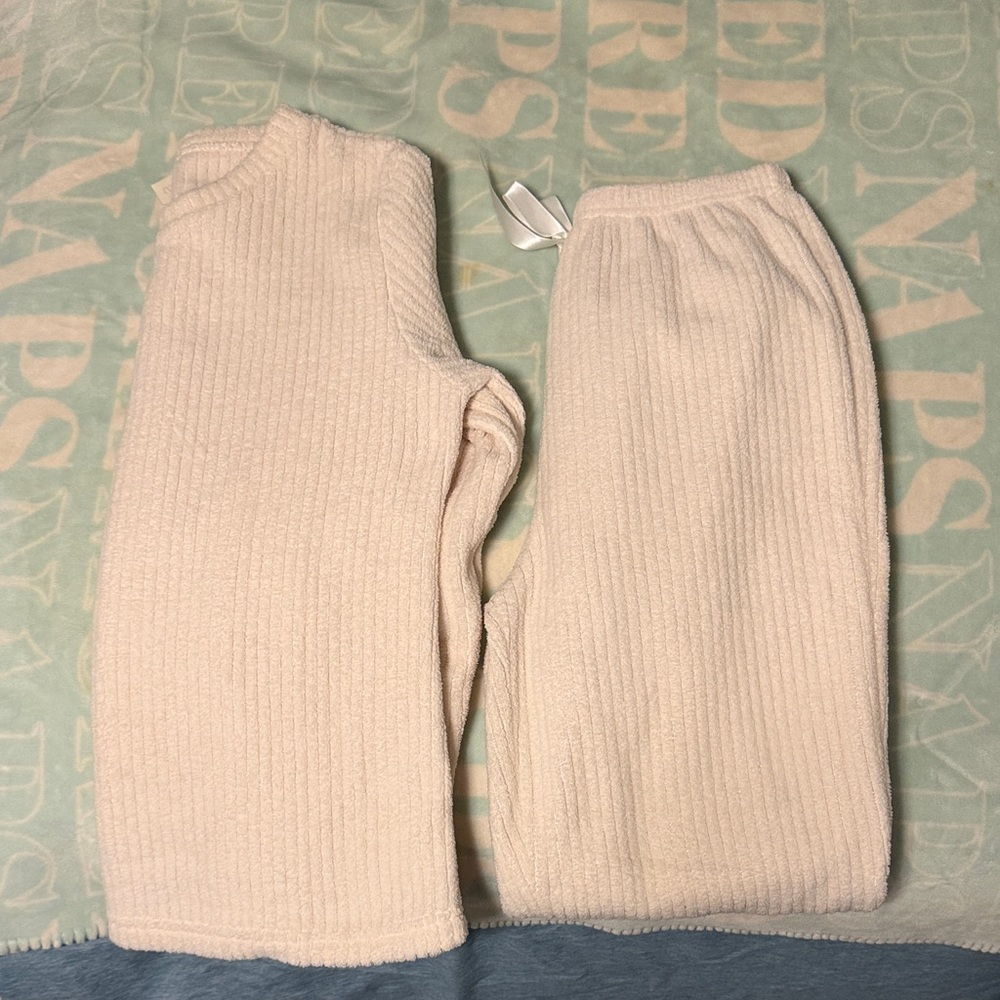 Cozy Cream Knit Pants